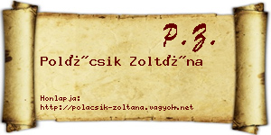 Polácsik Zoltána névjegykártya